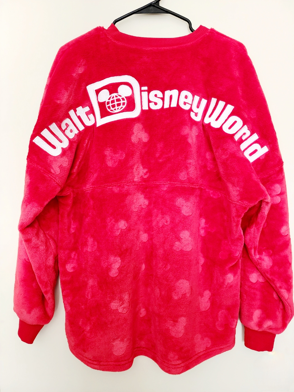 Walt Disney World Mickey Icon Plush Spirit Jerseys Red Size M